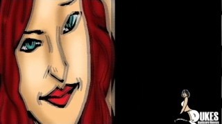 PAWG Red Haired MILF use her BIG ASS on black step son.