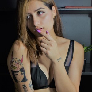 Barbigin naked before webcam in live video chat