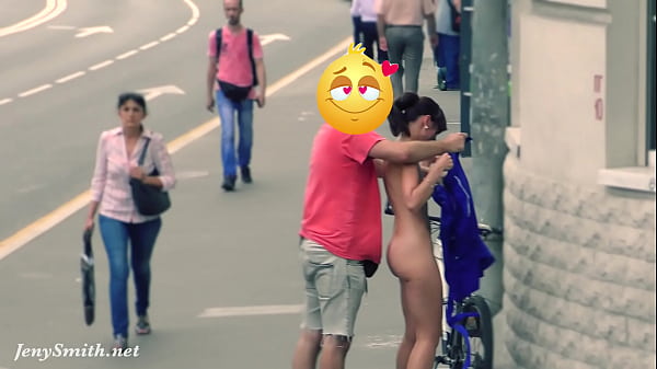Hidden Cam Captures Jeny Getting Stripped in Public