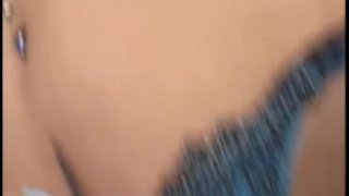 Amateur student in miniskirt, stripping and getting spanked