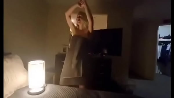 My sexy wife does loose towel dance before sex