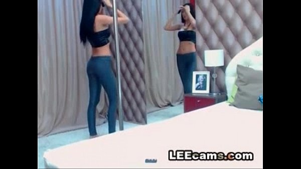 Hot brunette lap dancing and undress