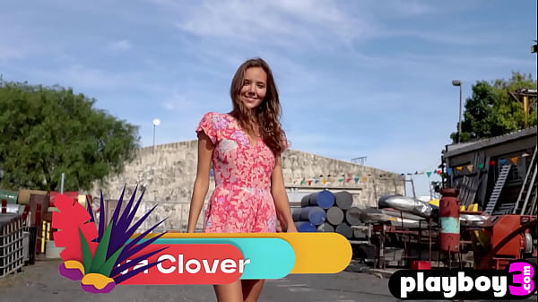 Small tits Russian teen Katya Clover posed outdoor and exposed stunning natural body